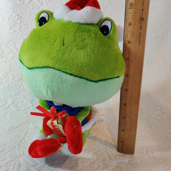 Gemmy Ind Animated Christmas Musical Frog With  "Down The Chimney" Song 2009 - Picture 9 of 9